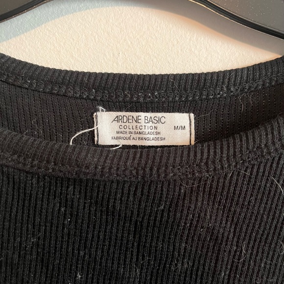 Ardene black simple crop top - Picture 2 of 2
